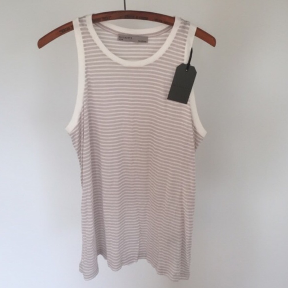 NWT All Saints Evis Bar Tee - Picture 2 of 3